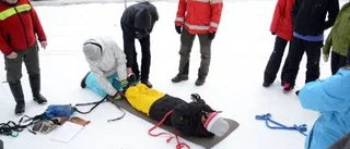 Vingligt när Gällivareelever övade