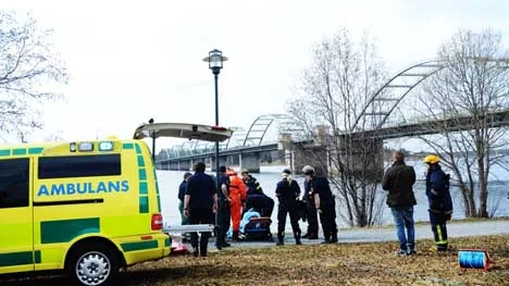 Drunkningstillbud vid Bergnäsbron