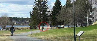 Bar vapen vid populärt promenadstråk