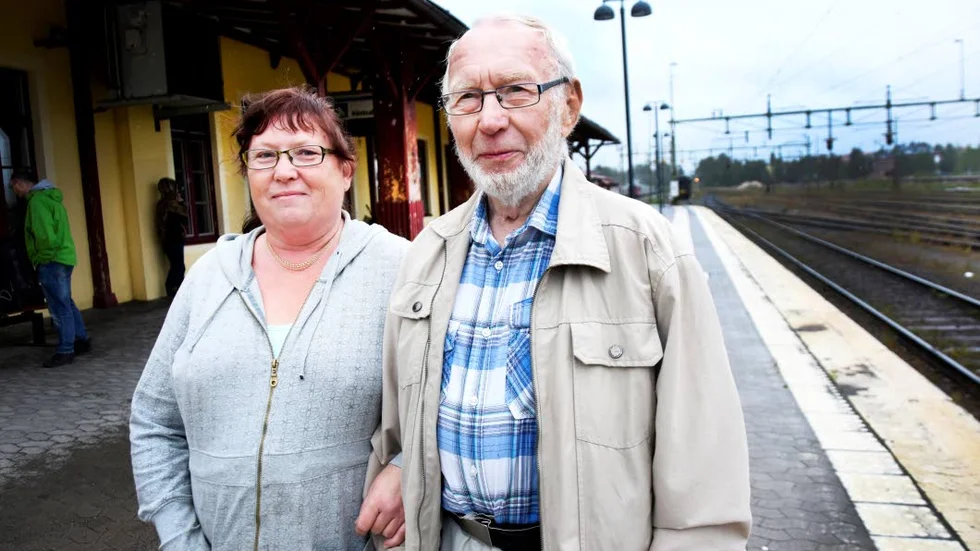 BRA INTRYCK. Kirunabon Jan-Olov Andersson har hälsat på dottern Liselott Forsberg i Luleå och ska ta tåget hem på måndagen. Han hoppas på en bra tågvinter och säger att han har bra erfarenheter från Tågkompaniet.