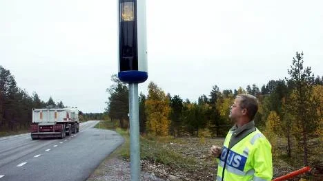 Norrbotten får fyra nya fasta vägkameror. Effekten av vägkameror har varit god enligt Vägverket. Foto: hans sternlund