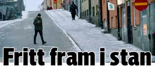 Fritt fram i stan -åt båda hållen