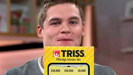 Johnny Bäckström från Haparanda skrapade fram 100.000 kronor på Triss.