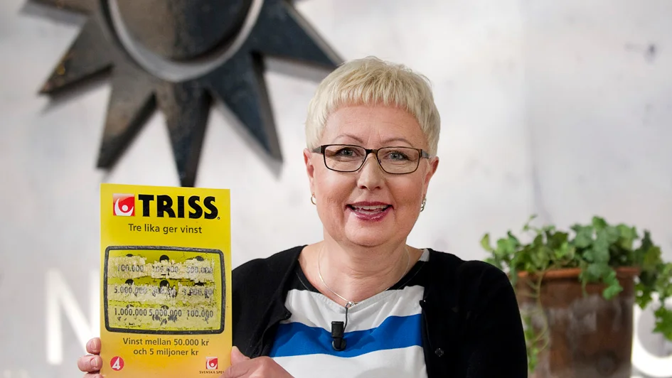STOCKHOLM 20120516
Susann Rydberg frn Kalix Nyborg skrapade fram 100.000 kronor på Triss.
Foto: Maja Suslin