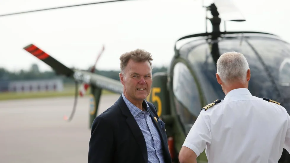 Sören Ek, numera pensionär, ledde jubileumsflygningen.