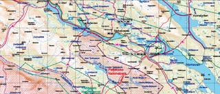 Skoterledskarta som täcker hela Norrbotten
