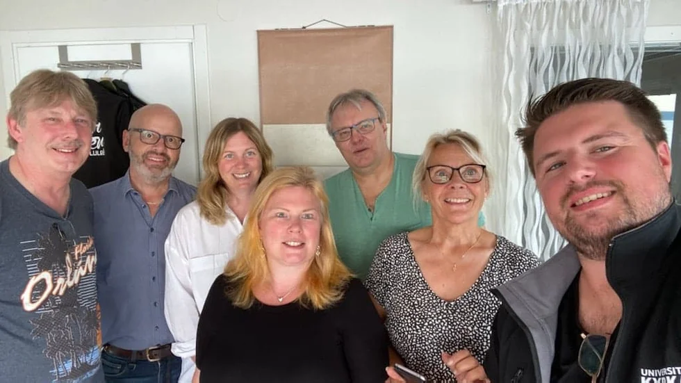 Skådebanan Norrbottens styrelse, från vänster: Mikael Silverplats, Ola Edeblom, Hanna Isaksson, Carin Eavestone, Ulf Nyström, Eva Plumppu, Jonas Wassermann. Saknas på bilden gör Rebecca Ekström.