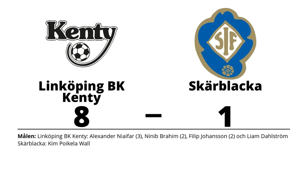 BK Kenty vann mot Skärblacka IF