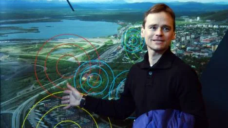 Magnus Lindmark, Sweco, är projektledare för den första etappen av gruvstadsparken.