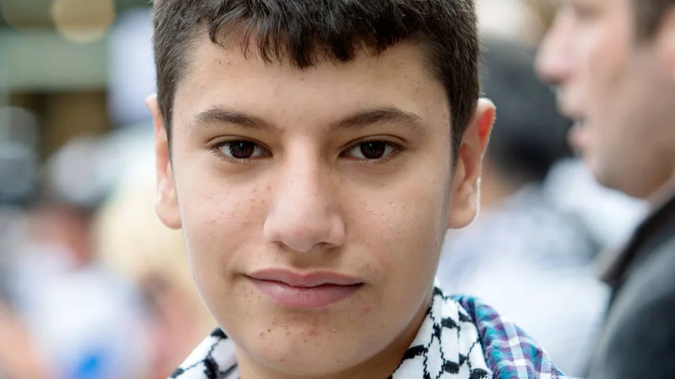 Abdel-rahman, från Linköping, ville visa att han står med det palestinska folket.