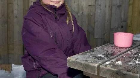 Emma Westling med härliga rosor på kinderna. FOTO: Göran Ström