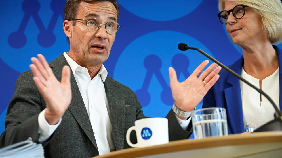 M-ledaren Ulf Kristersson och ekonomiskpolitiska talespersonen Elisabeth Svantesson fokuserar på brottslighet, ekonomi, energi och försvar och säkerhet i partiets valmanifest.