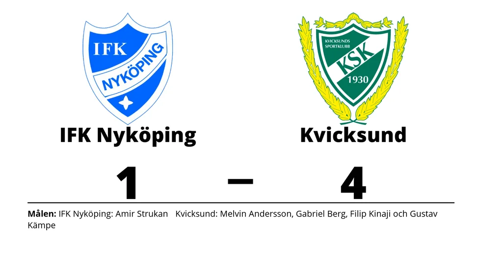 IFK Nyköping förlorade mot Kvicksunds SK