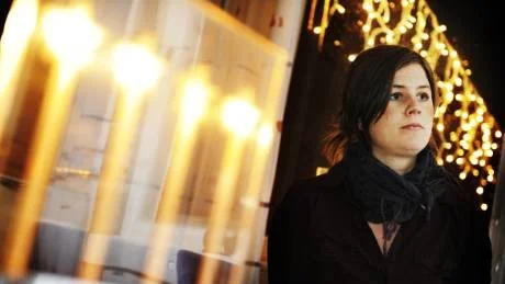 Anna Drufva nyss hemkommen från Vitryssland där hon blev vittne till regimens våld på de som demonstranter som vill ha ett demokratiskt Vitryssland.Foto: Ellen Nielsen-Kindstrand