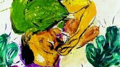 Georg Baselitz "Hon vilar sig" (1997).Foto: Louisiana