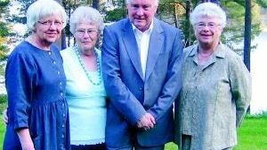 Latinare. 50 år sedan studenten på Västerviks högre Allmänna Läroverk. Några av dem som gick latinlinjen träffades nyligen och det var Barbro Magnusson, Gudrun Törnell, Anders Linderoth och Anita Wenander.