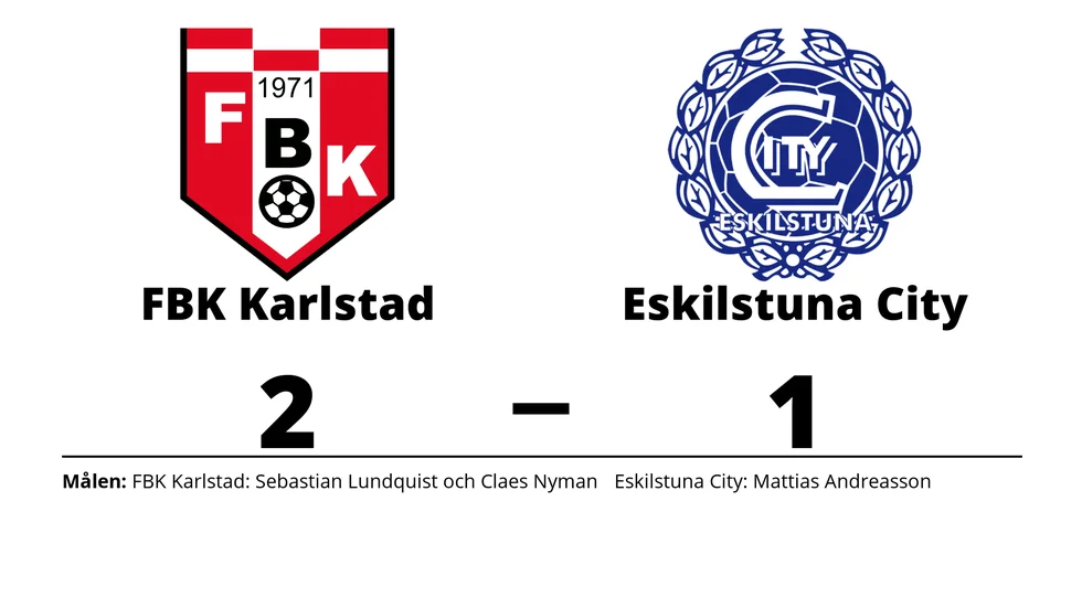 FBK Karlstad vann mot Eskilstuna City FK