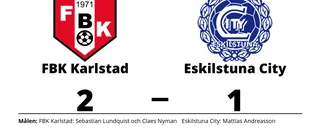 Tung förlust för Eskilstuna City i toppmatchen mot FBK Karlstad