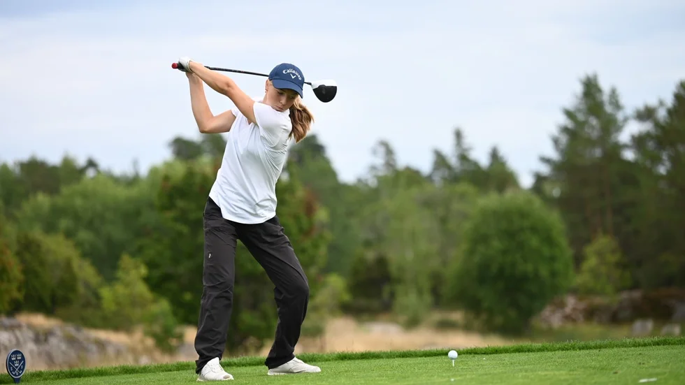 Linn Svedlund var en av flera Uppsalaspelare som i helgen tävlade på Teen tour på Upsala GK.