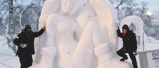 Vann snötävling i Kiruna