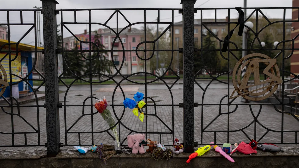 En klusterbomb tror ha använts bland annat vid attacken mot järnvägsstationen i Kramatorsk i april. Arkivbild.