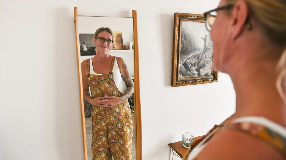 ”Konsten har betytt allt för mig”, säger Carola Avander. 