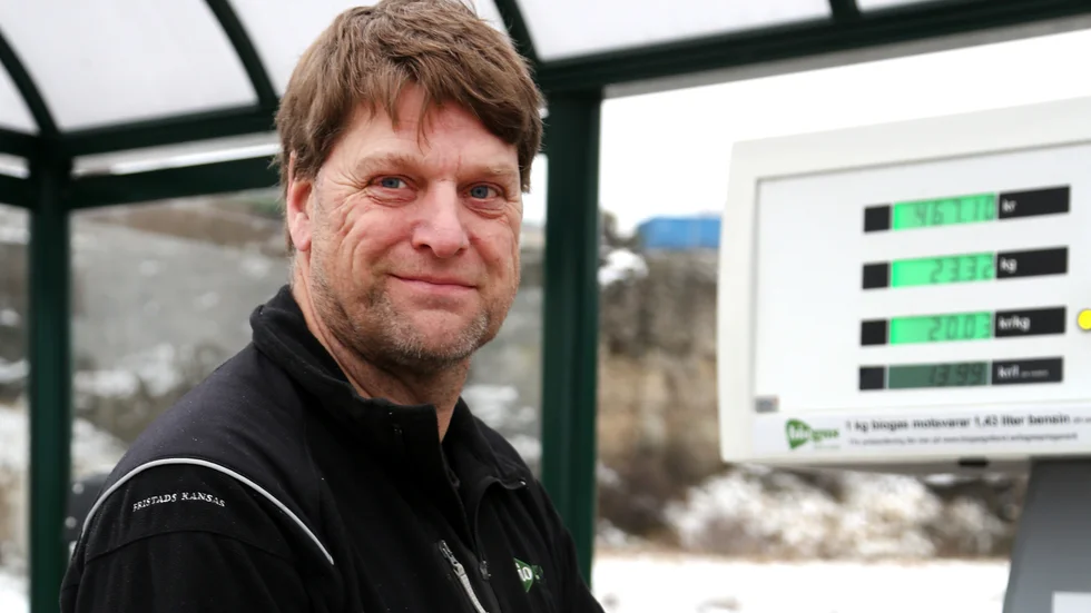 Magnus Ahlsten förklarar hur det kommer sig att priset på biogas skiljer sig åt mellan Gotland och fastlandet.