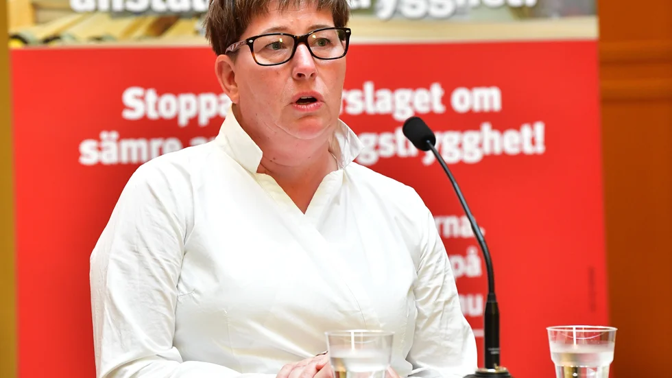Hotell- och restaurangfackets ordförande Malin Ackholt. Arkivbild