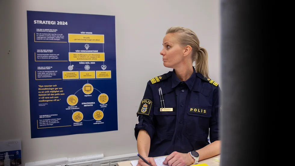 Lokalpolisområdeschef Ann-Christine Rehnström menar att samarbetet med Kronofogden gör att kriminellas möjligheter att begå brott lättare kan begränsas.