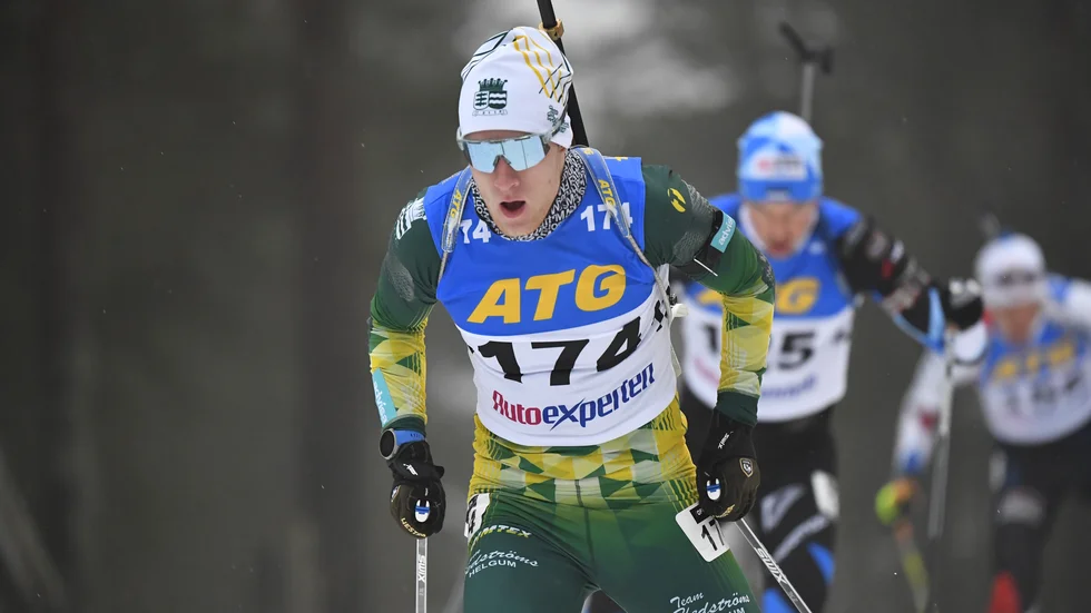 Sebastian Samuelsson tog SM-guld i kortdistans.