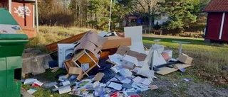 Märkliga synen – vem dumpade ett lass skräp mitt i byn?