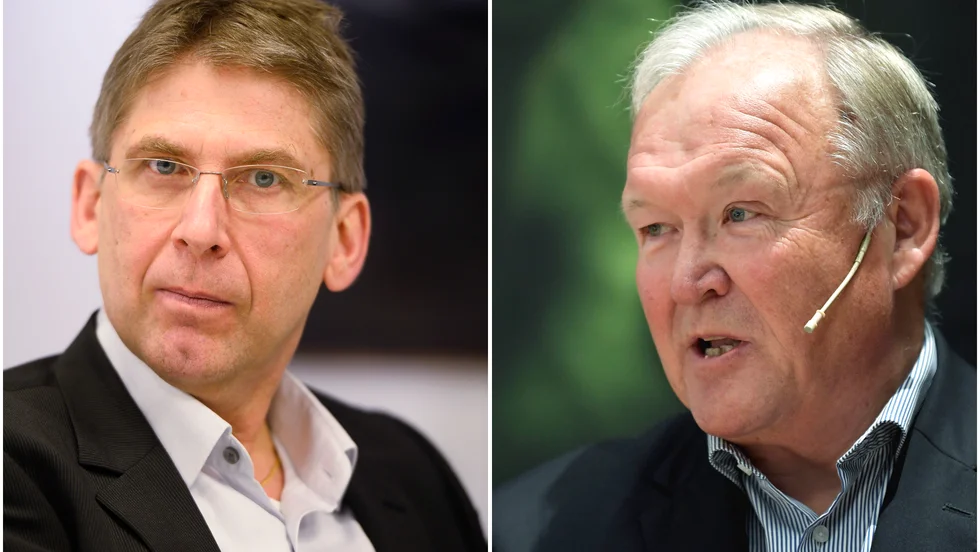 LKAB:s vd Jan Moström och styrelseordförande Göran Persson.