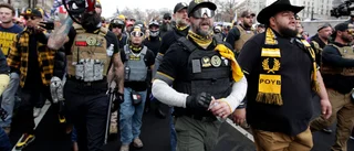 Kaos vid Trump-protester i Washington