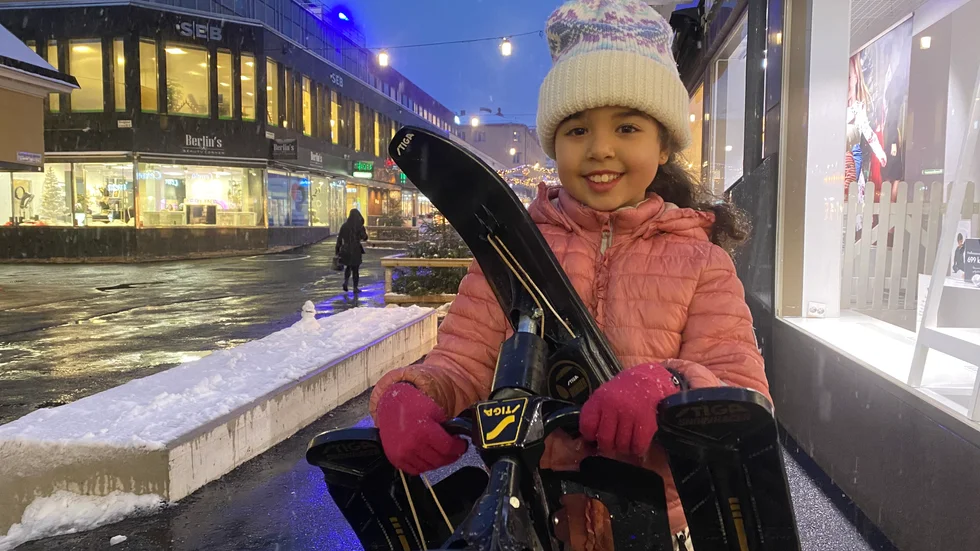  "Jag älskar verkligen snön", säger Heidi Chacha.
