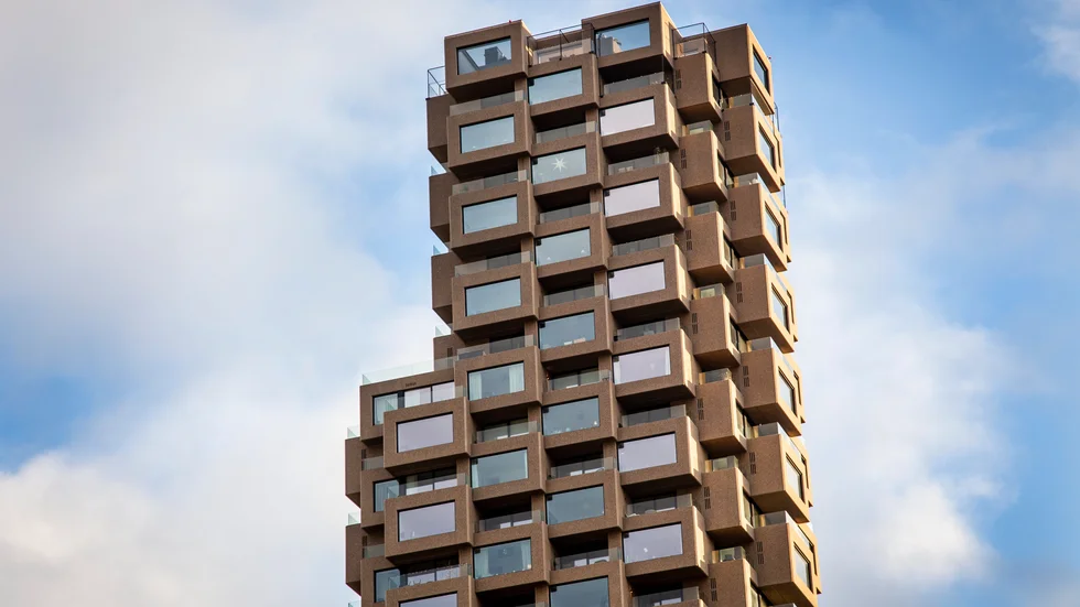 Oscar Properties kanske mest kända byggen, ett av de två Norra tornen vid Torsplan i Vasastan i Stockholm. Arkivbild.