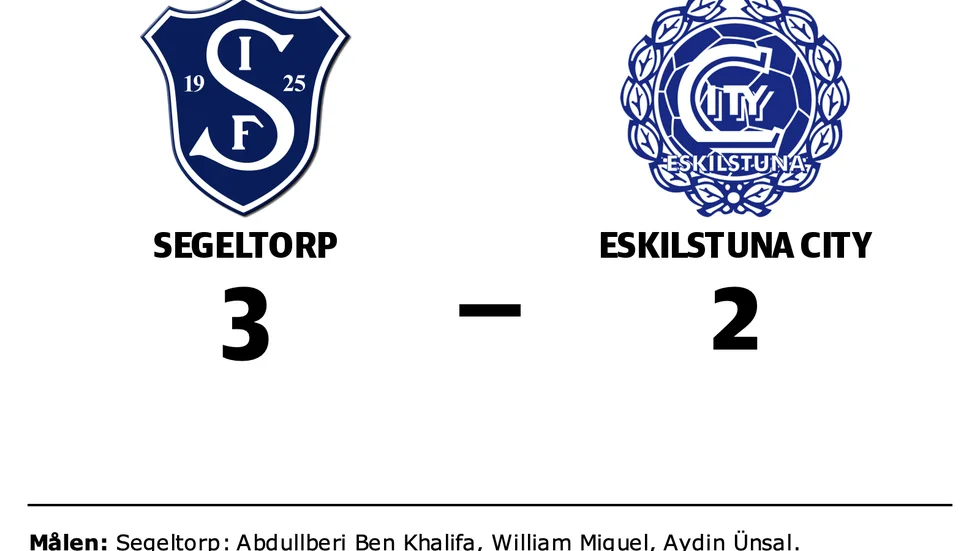 Segeltorp vann mot Eskilstuna City