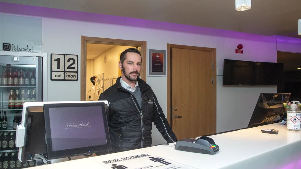 Michael Engzell är nöjd över hur hotellet har klarat coronapandemin. "Vindkraften kom verkligen igång i rätt tid och jag tror att det är många hotell i Piteå som också har haft det ganska bra tack vare vindkraften", säger vd:n.