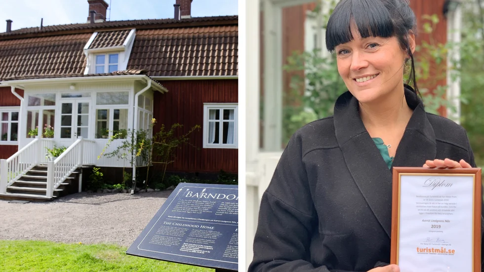 Anna Aspenskog är ansvarig för guidningarna på Näs och i Astrid Lindgrens barndomshem. "-	Det här betyder så mycket för oss. Vi lägger ner själ och hjärta i att ge våra besökare en helt unik upplevelse genom våra guidade visningar" säger hon.