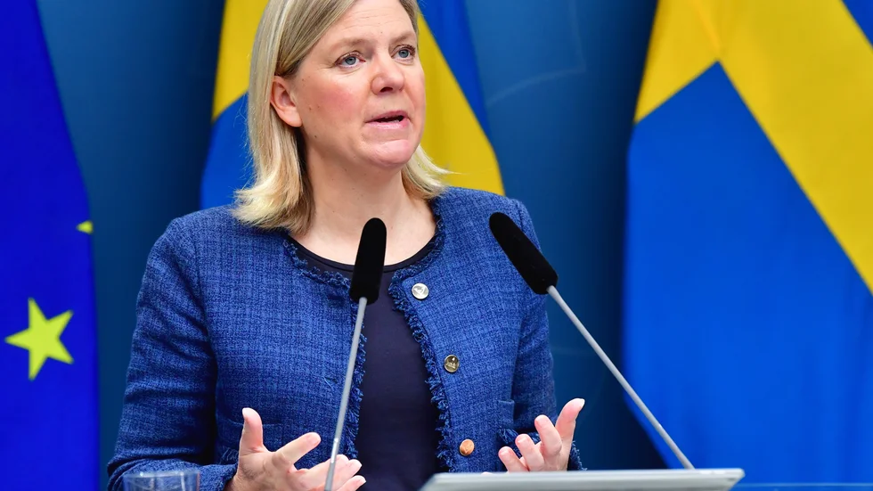 Finansminister Magdalena Andersson (S)