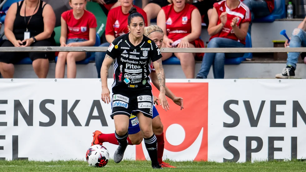 Fernanda Da Silva fortsätter göra viktiga mål för Piteå IF i damallsvenskan. Borta mot Vittsjö prickade hon in avgörandet i den 55:e minuten. (Arkivbild)