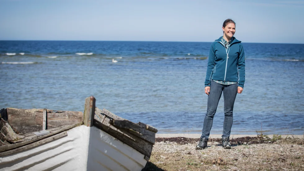 Kuststräckan mellan Harudden och Svarthäll på nordvästra Gotland var minnesvärd för kronprinsessan Victoria.