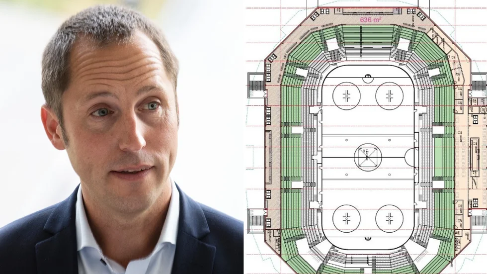 Kommunstyrelsens ordförande Erik Pelling (S) meddelar att mittenstyret med S, L och MP nu förordar förslaget Oktagonen som ny arena i Gränby.