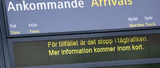 Elfel ger tågförseningar i flera dagar