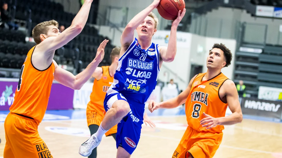 Jonathan Arvidsson var en av BC Luleås bästa spelare när laget förlorade borta mot Borås.