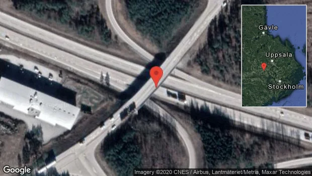 Fordon stillastående på E18