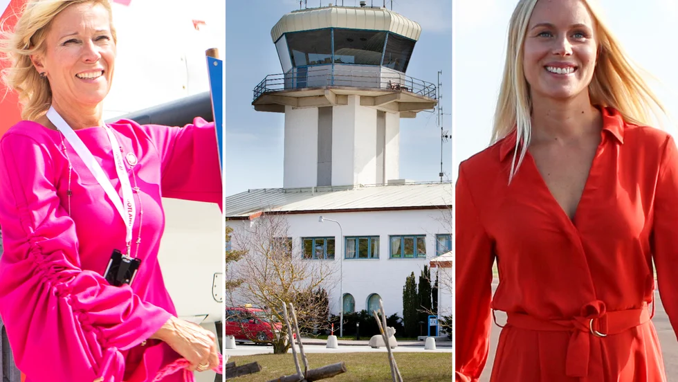 Tiina Mykkänen, vd för Air Gotland, och Emelie Ahlin, marknads- och försäljningschef för Air Leap.