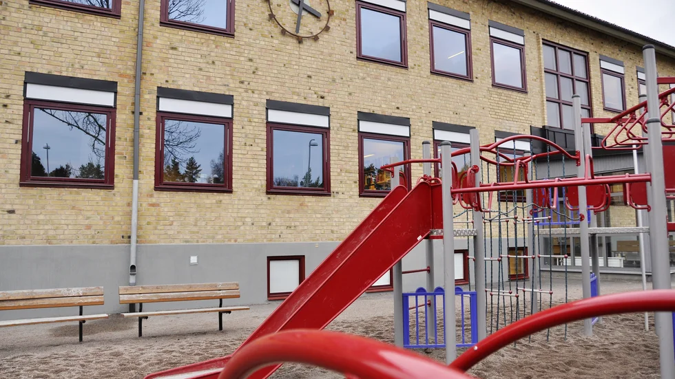 En utredning som kommunen bestället visar att det är möjligt att bygga ut Olandsskolan rejält för att klara kommande befolkningsökning. Arkivbild.