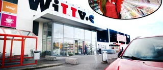 Ostädat vid lösviktsgodiset: Skedarna låg på golvet