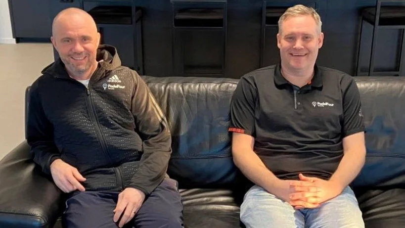 Niclas Samuelsson och Mathias Westerlings projekt med nya padelbanor går enligt plan. 