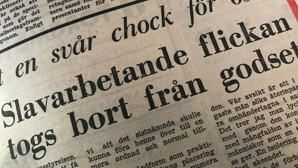 Kuriren för 50 år sedan: Efter Kurirens avslöjande togs flickan från godset.
